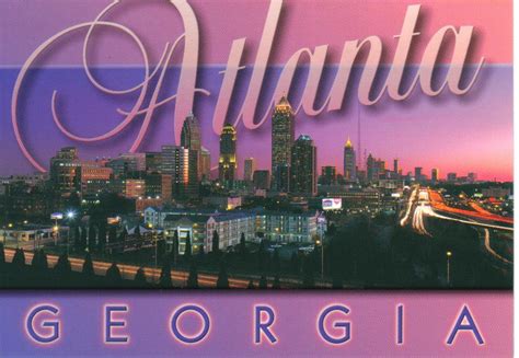 Atlanta Georgia Postcard Out A Photo On Flickriver