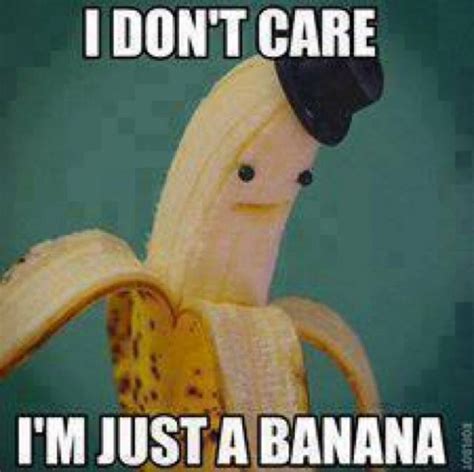 I Dont Care I Am Just A Banana English Photo