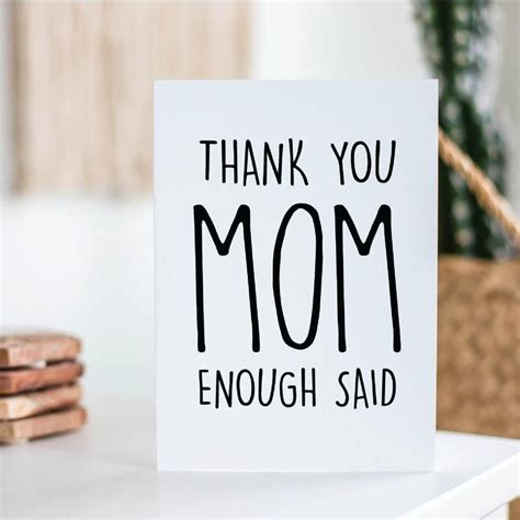 Funny Card For Mom Sarcastic Card For Mothers Day Funny Card Mom
