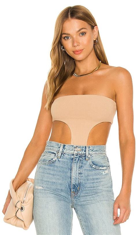 Buy Superdown Superdown Darcey Cut Out Bodysuit In Nude At Off