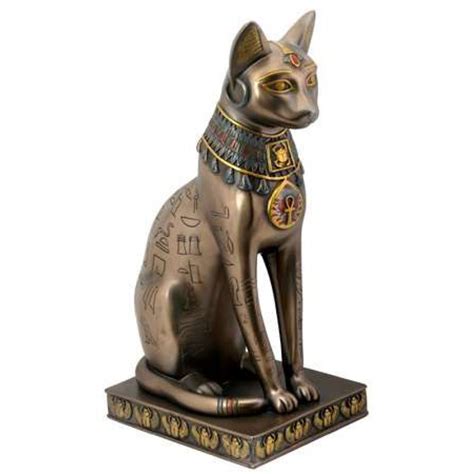 Egyptian Cat Bast Bastet Goddess Statue Figurine 4 Tall Collectibles Com Cultures And Ethnicities