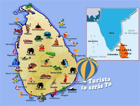 sri lanka turismo guÍa de viaje y sri lanka mapa mapa turístico sri lanka turismo