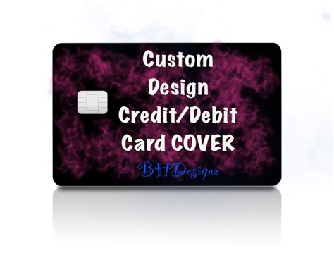 Custom Design Credit Card Skin Sticker Cover Glossy Vinyl Etsy