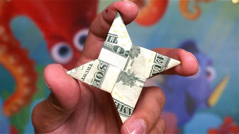 How To Make A Star With Dollar Bills Easy Origami Youtube