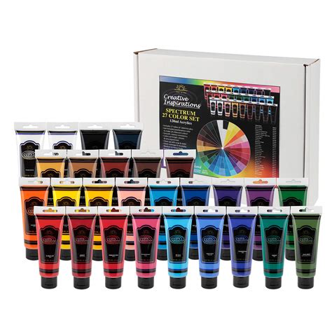 Buy Spectrum Acrylic Paint Set Non Toxic School Value Artist Acrylic
