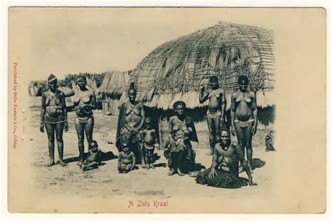 s africa busty nude zulu women naked women in kraal vintage 1900s pc 30 39 picclick