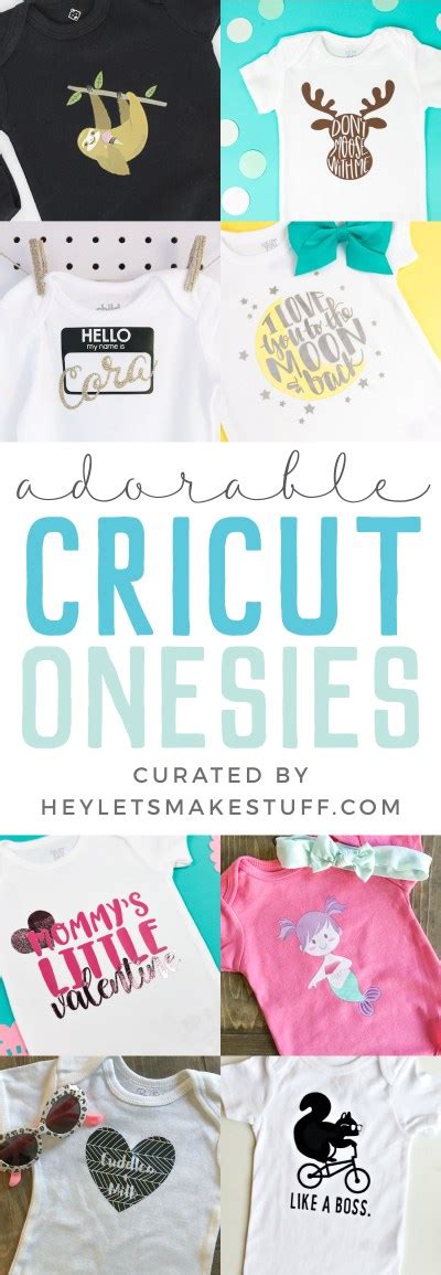 These baby gift ideas are perfect for christmas, baby showers, and more! DIY Baby Onesies with the Cricut - Hey, Let's Make Stuff