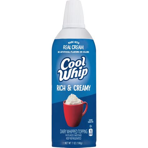 Cool Whip Rich And Creamy Whipped Topping 7 Oz Aerosol Can Brickseek
