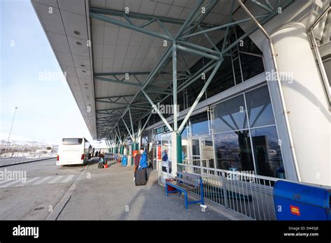 Tromso Airport Troms Norway Europe Stock Photo Alamy