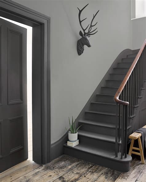 How Fab Is This Grey Hallway We Love The Combination Of The Darker