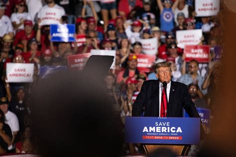 trump holds rally in florida across state from building disaster the new york times