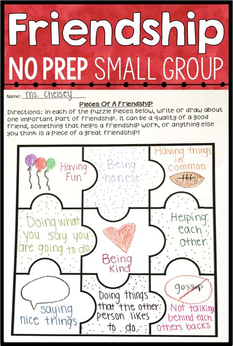 Friendship Skills Small Group Counseling Plan With No Prep Lessons