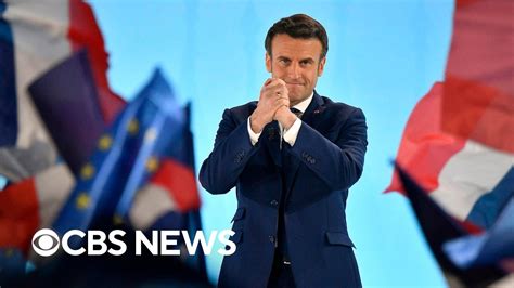 French President Emmanuel Macron Wins Second Term Youtube