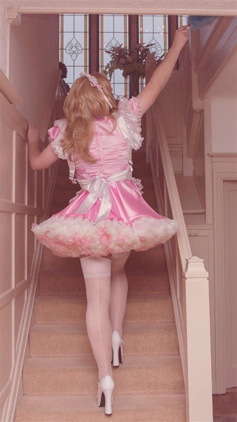 chateau femme — sissy maid cleaning then put into storage… here