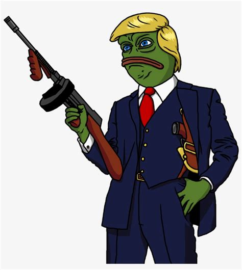 The Official Pepe And Other Dank Memes Donald Trump Pepe Gun Png