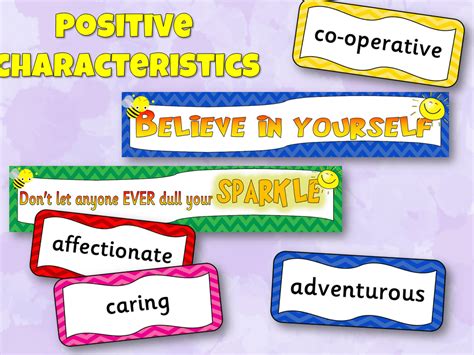 Positive characteristics - Item 133 - ELSA Support