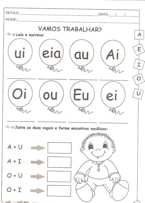 Atividades Com Vogais Para Alfabetização Atividades Pedagógicas