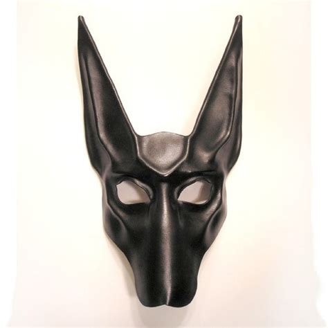 Black Jackal Leather Mask Anubis Egypt Egyptian Dog By Teonova