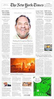 Readers And The Times Respond To Harvey Weinsteins Page One Portrait