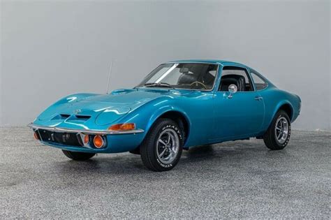 1973 Opel Gt 60431 Miles Blue Coupe 1900cc 4 Spd Manual For Sale Opel