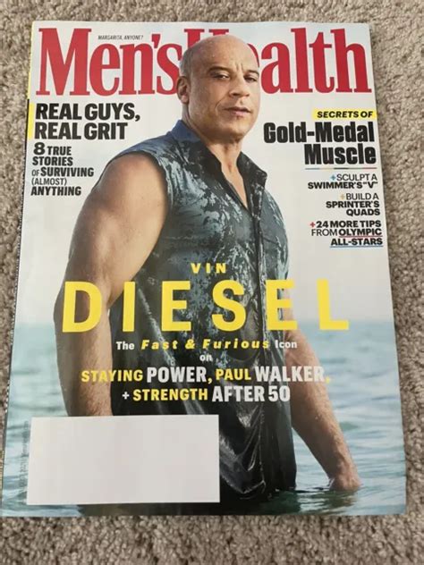 Mens Health Magazine Vin Diesel July August 2021 Issue Magazine 2 99 Picclick