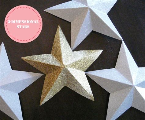 Make 3 Dimensional Paper Stars Etoile De Noel Craft Papier Diy