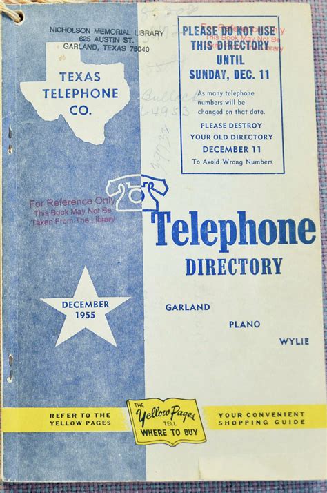 1956 Phone Book