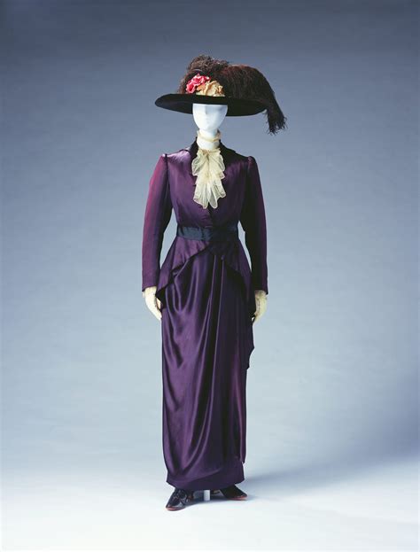 Day Dress Silk And Cotton Pierre Bulloz Designer French 1910