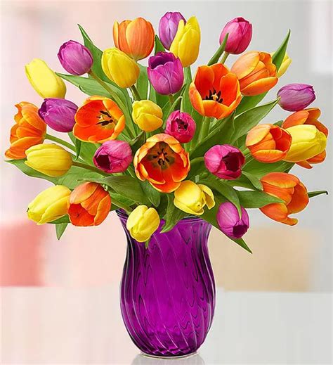 Assorted Tulip Bouquet Easter Flowers Easter Bouquet