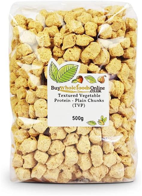 Textured Vegetable Protein Plain Chunks Tvp 500g Buy Whole Foods