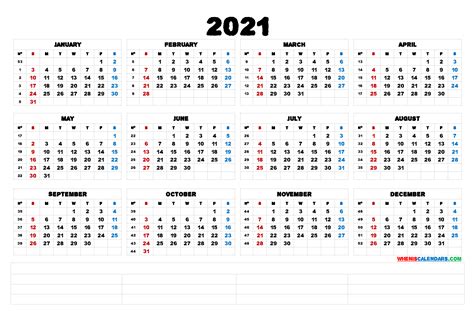 Edit and print your own calendars for 2021 using our collection of 2021 calendar templates for excel. Printable 5 By 8 2021 Calendar : Printable 2021 Accounting Calendar Templates Calendarlabs ...