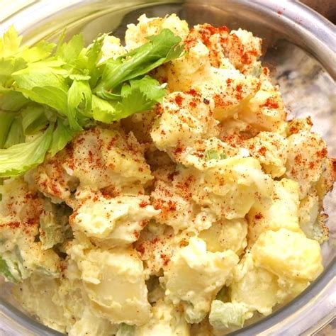 This healthy potato salad is deliciously spiced and sweet, the perfect barbecue side to feed a crowd. Tangy Mustard-Based Potato Salad Recipe | Recipe | Potato salad, Potatoe salad recipe, Cooking ...