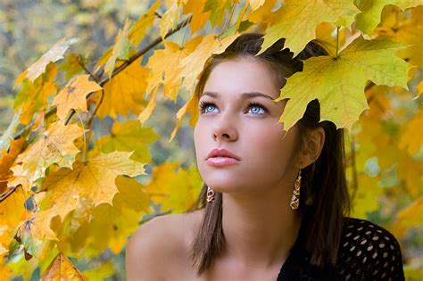 Autumn Girl Photo And Image Portrait Women People Images