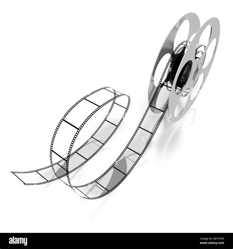 Movie Concept 3d Film Reel Stock Photo Alamy