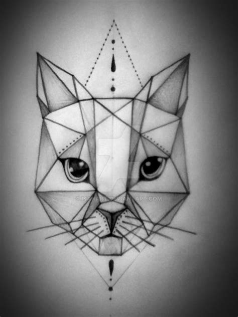 Geometric Cat By Isanart On Deviantart