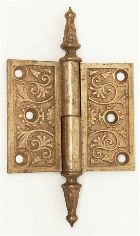 Antique Brass Steeple Door Hinge Olde Good Things