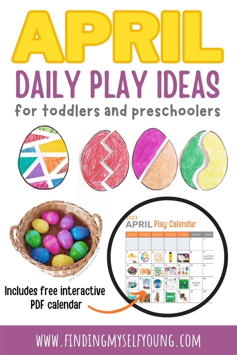April Play Activity Ideas For Toddlers And Preschoolers Free Play