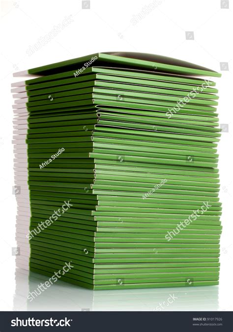 Many Green Folders Isolated On White Stock Photo 91017926 Shutterstock
