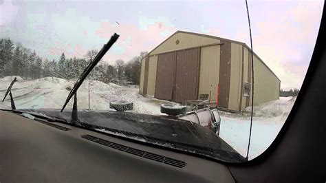 Snow Plowing Silverado Dually And Western Mvp3 Cab Cam Youtube