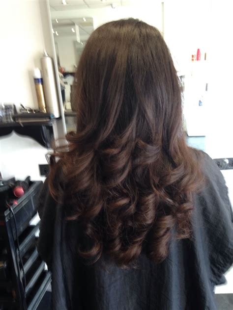Long Curled Bouncy Blow Dry Hairworks Salon Bolton Styled By Nic