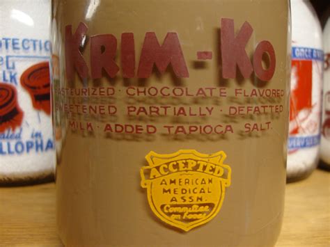 Krim Ko Chocolate Milk Display Milk Bottle Collectors Weekly