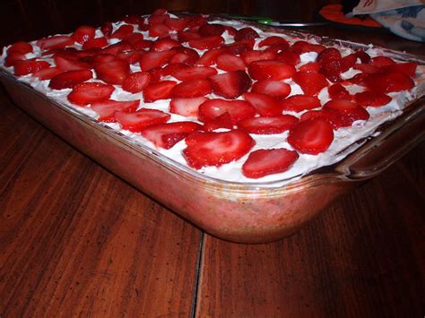 1 large box strawberry jello. angel food cake strawberry gelatin recipe