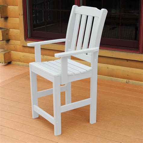 Counter chairs with arms are designed for use in a drinking area, they incorporate fantastic stability features that warrant the safety of the people using them. highwood® Lehigh Recycled Plastic Counter Height Arm Chair ...