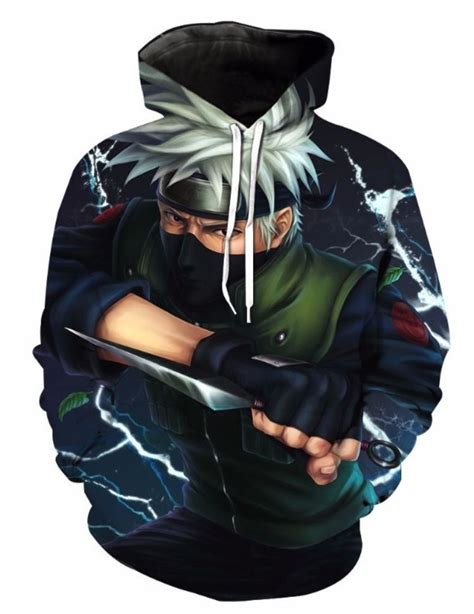Naruto Kakashi Hatake 3d Street Wear Hoodie By Wesellanything