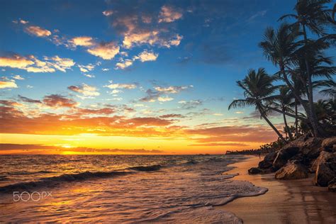 Landscape Of Paradise Tropical Island Beach By Valentin Valkov Photo