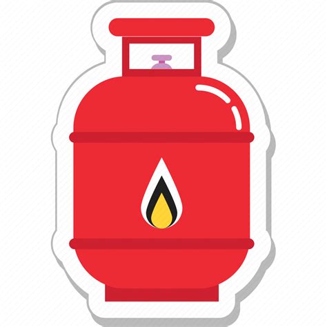 Cylinder Fire Flame Gas Cylinder Gas Tank Oxygen Icon Download