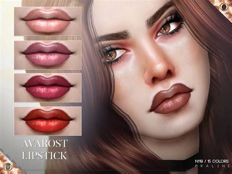 Glossy Lips With Lipliner In 15 Colors Found In Tsr Category Sims 4