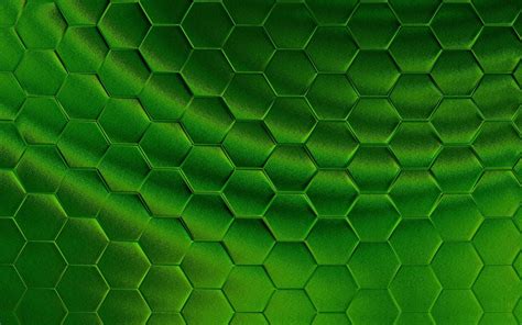 Realistic Green Honeycomb Or Hexagonal Pattern Background Elegant