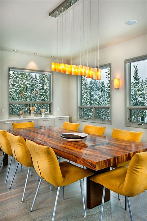 Trendy Bright And Colorful Dining Area