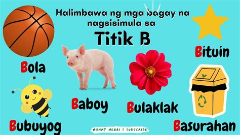 Mga Bagay Na Nagsisimula Sa Titik B Tagalog Nag Nangungulit Images